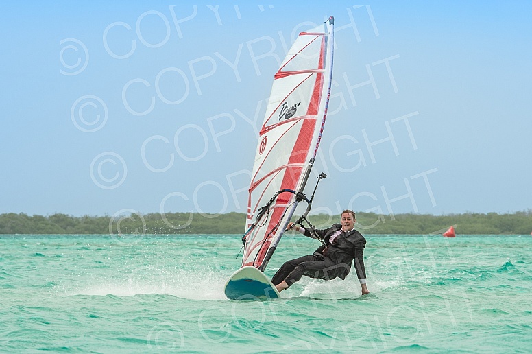 Stefan in Suit on Windsurf