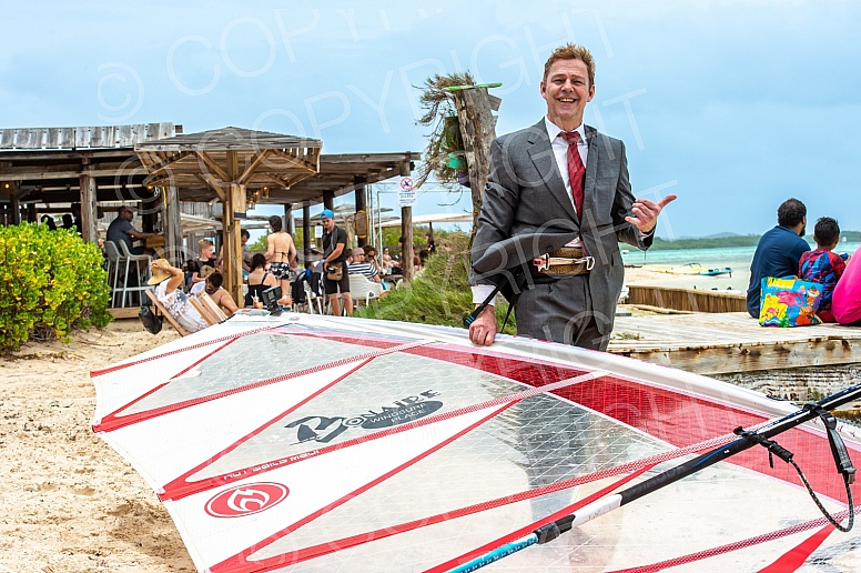 Stefan in Suit on Windsurf