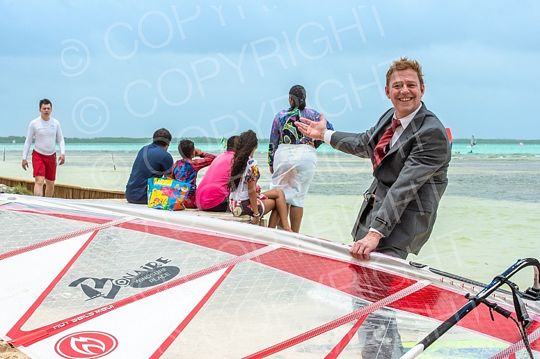 Stefan in Suit on Windsurf