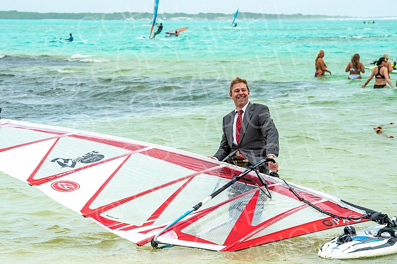 Stefan in Suit on Windsurf