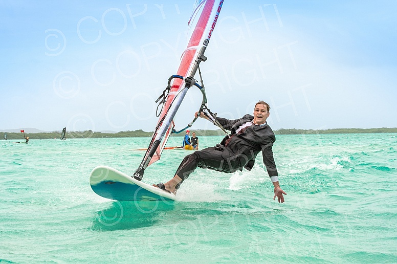 Stefan in Suit on Windsurf