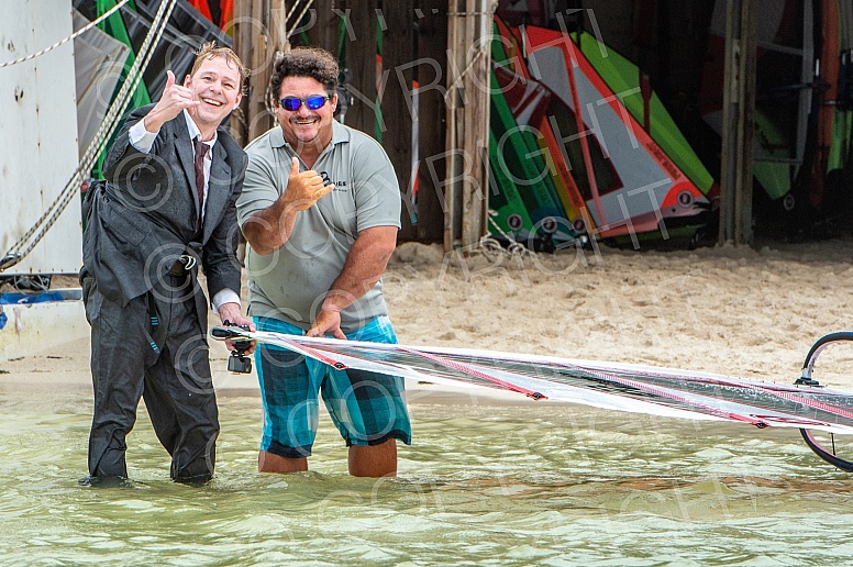 Stefan in Suit on Windsurf